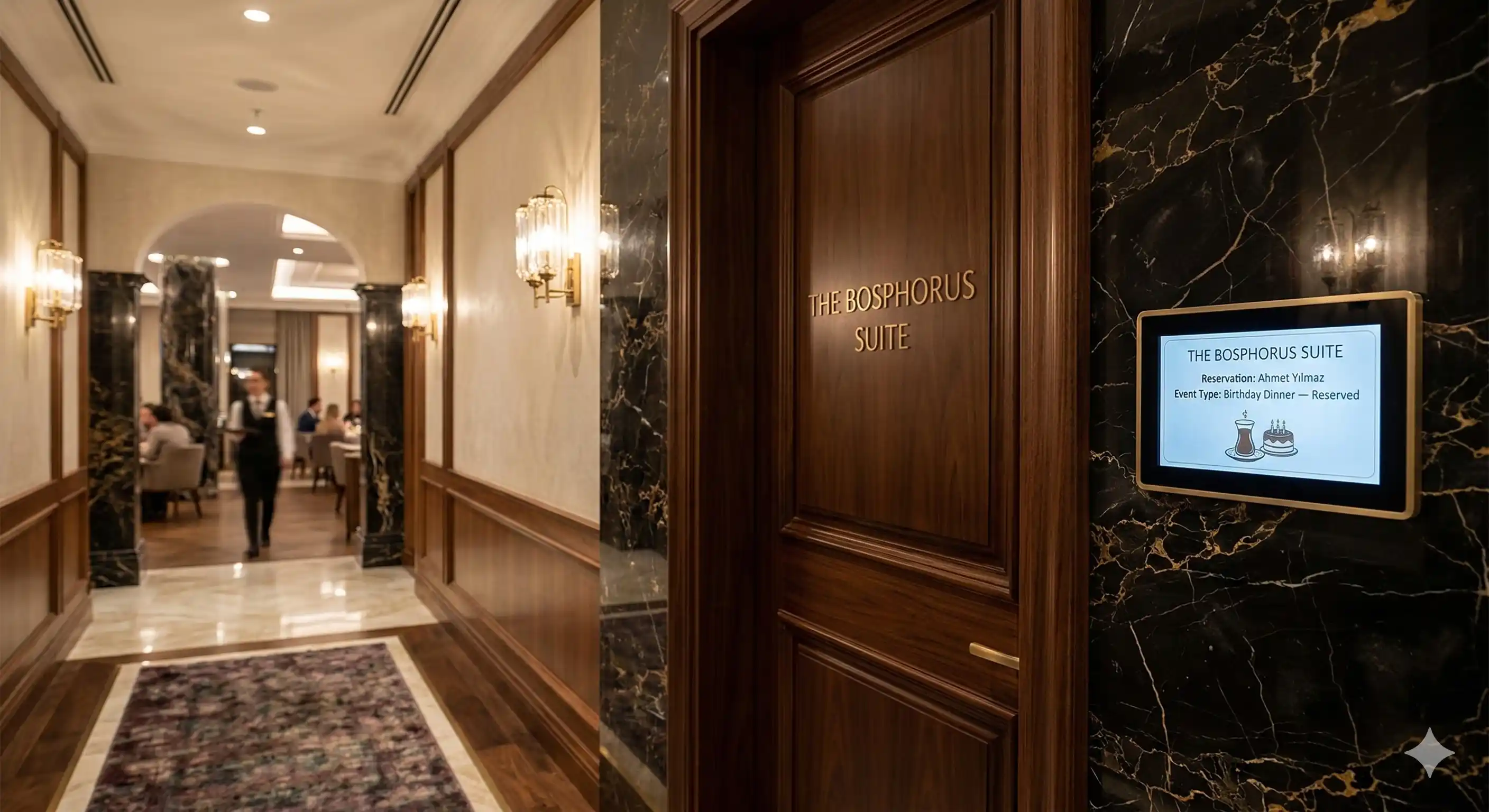 Kapı Önü Bilgi Ekranı kullanım örneği